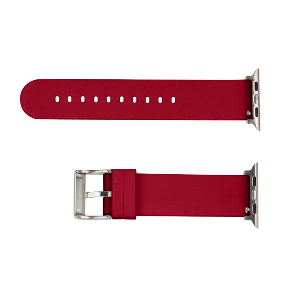 Red Solid Silicone Watch Bands for Apple Watch® - Image 3