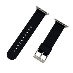Black Solid Silicone Watch Bands for Apple Watch®
