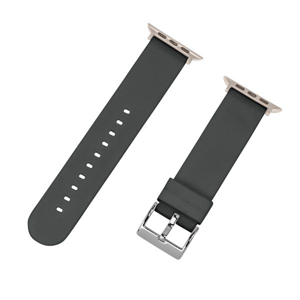 slim-rubber-apple-top_Grey-stainless-steel-buckle_stainless-steel-adapter
