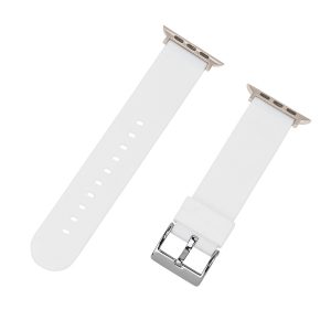 White Solid Silicone Watch Bands for Apple Watch®