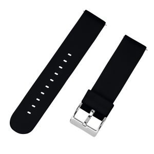 Black Solid Silicone Watch Bands
