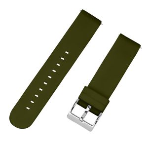Olive Solid Silicone Watch Bands
