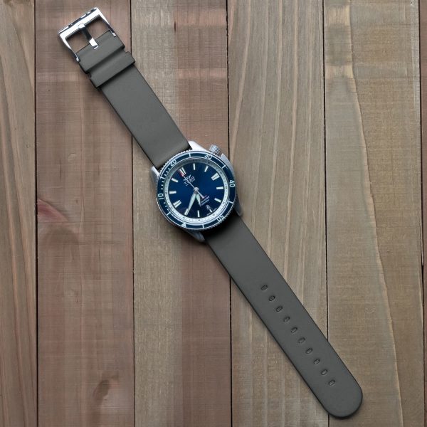 Grey Solid Silicone Watch Bands - Image 2
