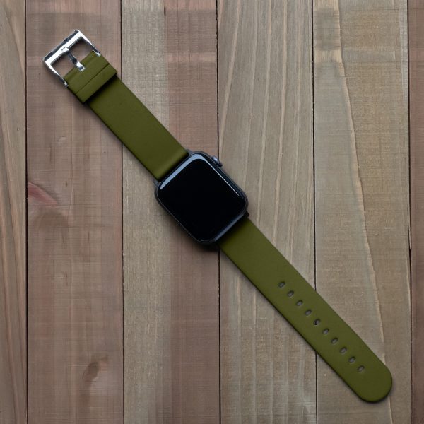 Olive Solid Silicone Watch Bands for Apple Watch® - Image 2