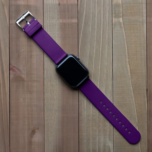 Purple Solid Silicone Watch Bands for Apple Watch® - Image 2