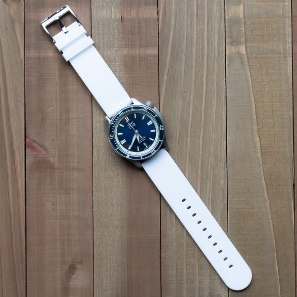 White Solid Silicone Watch Bands