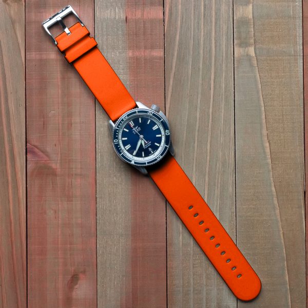 Orange Solid Silicone Watch Bands