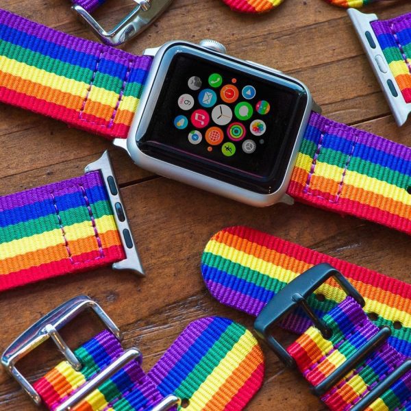 PRIDE Rainbow Classic Ballistic Bands for Apple Watch<sup>®</sup> - Image 2