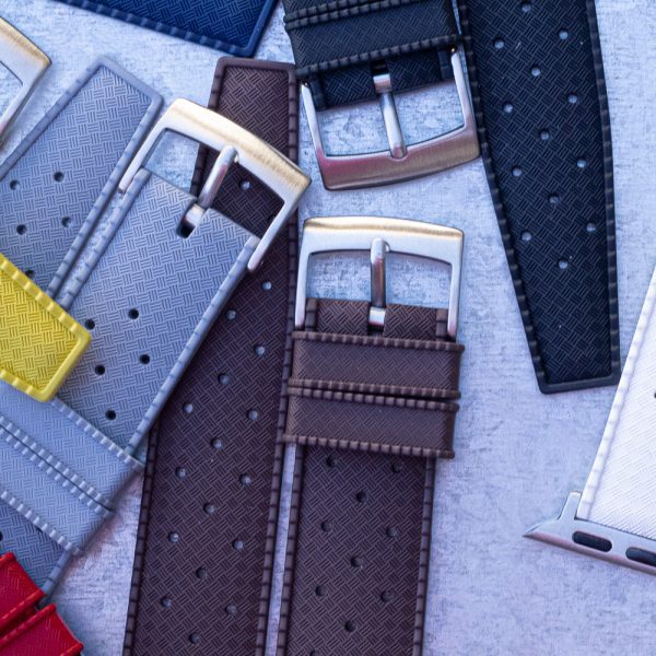 Grey Tropical Rubber Watch Bands for Apple Watch<sup>®</sup> - Image 2