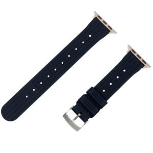 Navy Waffle Rubber Watch Bands for Apple Watch<sup>®</sup>