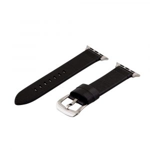 Black Washed Leather Bands for Apple Watch<sup>®</sup> (Dapper)
