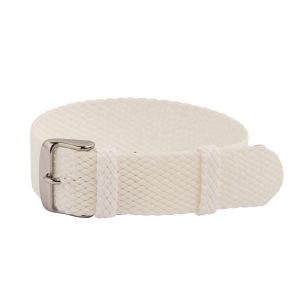White Perlon Watch Strap