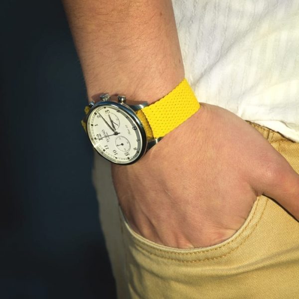 Yellow Perlon Watch Strap - Image 2