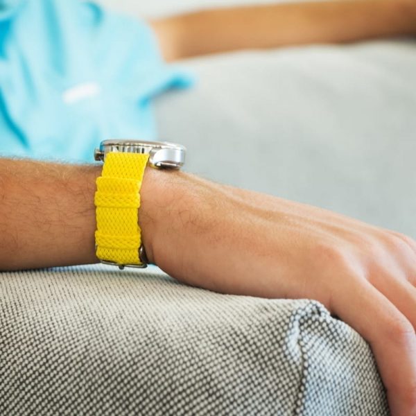 Yellow Perlon Watch Strap - Image 3