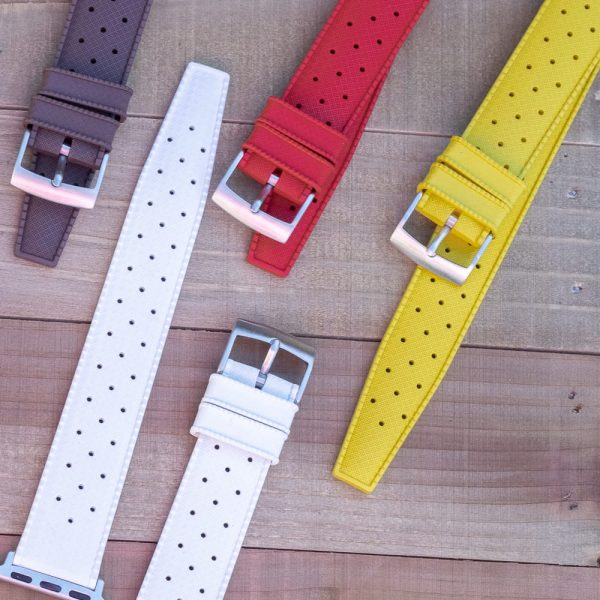 Yellow Tropical Rubber Watch Bands for Apple Watch<sup>®</sup> - Image 2