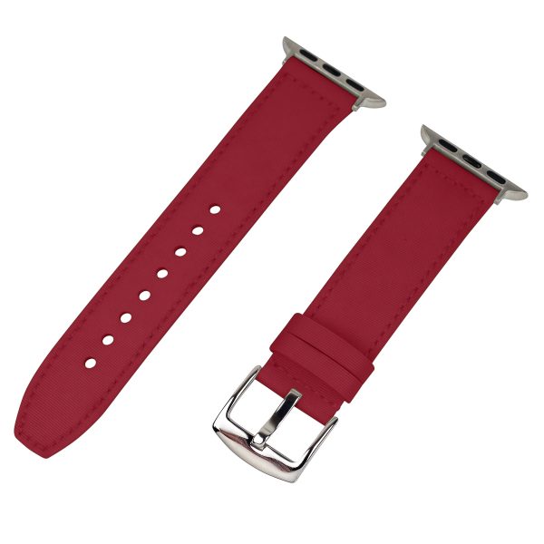 Red Sailcloth Watch Band for Apple Watch